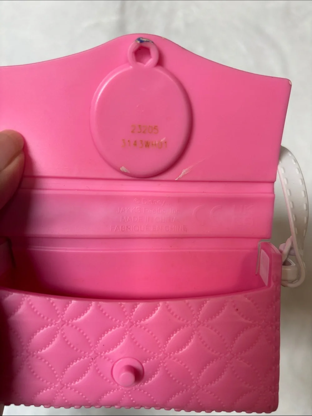 Disney Pink Mini Crossbody with Silver Medallion